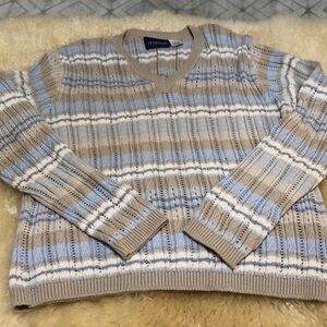 Coastal vibe open knit sweater size S